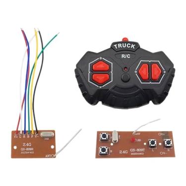 Imagem de Colaxi 4ch com rc modelo de controle remoto diy modificado caminhões rc carro rastreador emote módulo controle transmissores placa receptor, preto