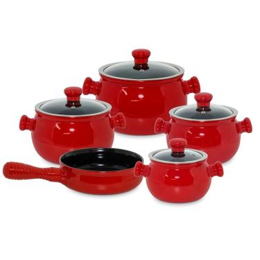 Imagem de Jogo De Panelas Em Cerâmica Premiere Com 5 peças Ceraflame Pomodoro