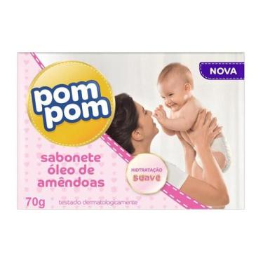 Imagem de Sabonete bebê pompom suave óleo de amêndoas 70g