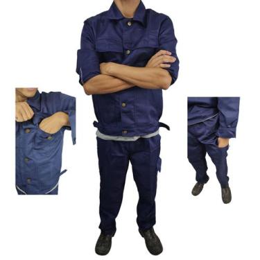 Imagem de Conjunto Uniforme EPI Profissional Segurança do Trabalho Obra Proteçao