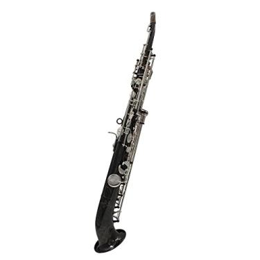 Imagem de Eastern Music Pro use saxofone soprano reto embutido com botões prateados