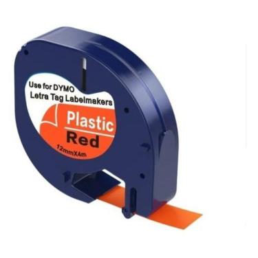 Imagem de Fita Plástica Para Rotuladora Dymo Letratag 4m X 12mm - Label Tape, Ve