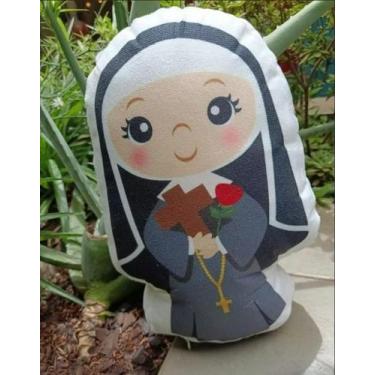Imagem de Almofada Naninha Santinhos Bebê - Santa Rita - Fe em Quadros