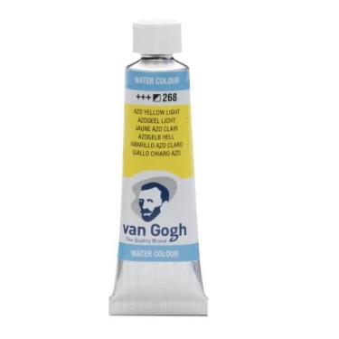 Imagem de Tinta Aquarela 10 Ml Talens Van Gogh Serie 1 Azo Yellow Light 268