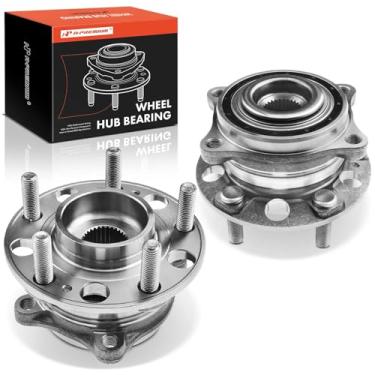 Imagem de A-Premium 2 rolamentos de roda traseira e conjunto de cubo com 5 terminais compatíveis com Hyundai Genesis 2015-2016, Genesis G80 2017-2020