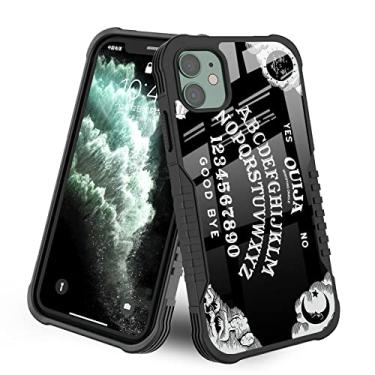 Imagem de Capa para iPhone 12 Pro para iPhone 12 Pro Retro Ouija Board Gothic Halloween com design de anel de suporte para meninos e meninas, à prova de choque, antiarranhões, antiderrapante, proteção de grau militar para iPhone 12/12 Pro