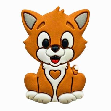 Imagem de Aplique Kit 10 Peças  Rapozinha Laranja Emborrachado - RAE