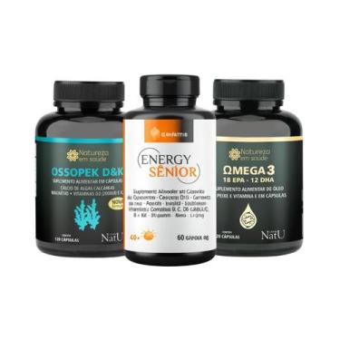 Imagem de Kit Omega 3 + Ossopek  + Energy Senior - Natureza em Saúde