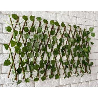 Imagem de Treliça Hera Gradil Cerca Painel Madeira Decoração L 1,60 M - Import