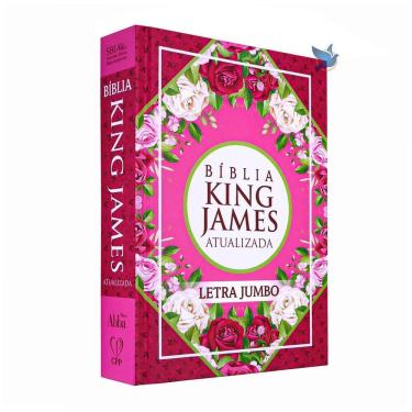 Imagem de Bíblia King James Atualizada Letra Jumbo Capa Dura Rosas