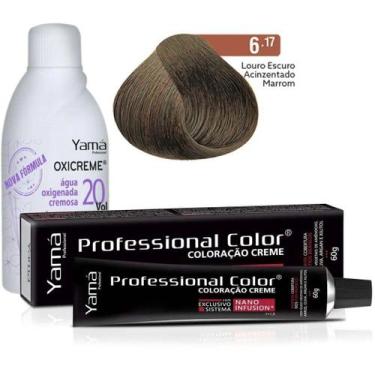 Imagem de Coloração Professional Color 6.17 Louro Escuro Acinzentado Marrom + Ox