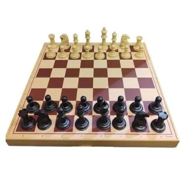 Imagem de Jogo Xadrez Jaehrig Travel Chess Tabuleiro Dobrável Estojo