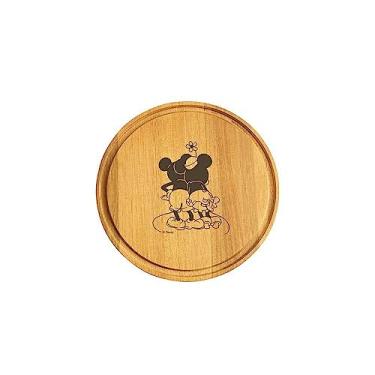 Imagem de PRATO DE MADEIRA-MICKEY-DISNEY FAMILIA