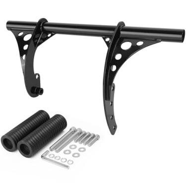 Imagem de kekykm 2018-2024 Protetor de Motor Dianteiro Crash Bar Adequado para Harley Davidson Softail Streeb Bob Low Rider S St Heritage Classic Fxbb Fxlr Flhc, Barra Plana Preta Brilhante