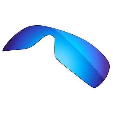Imagem de Firtox Lentes polarizadas de substituição compatíveis com óculos de sol Oakley Batwolf OO9101 - Azul gelo