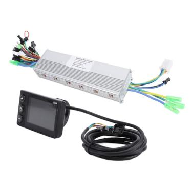 Imagem de Kit de Exibição de Controlador de Bicicleta Elétrica, Controlador Sem Escova de Unidade Dupla 24V 36V 48V 350W 13A e Acessório de Conversão de Scooters Elétricos Com Tela LCD V890