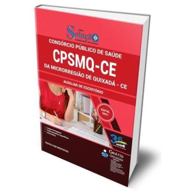Imagem de Apostila CPSMQ-CE - Auxiliar de Escritório - Editora Solução
