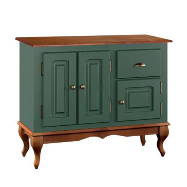 Imagem de Gabinete para Banheiro 3 Portas 1 Gaveta com Pés Luiz XV Dália 3066 - 