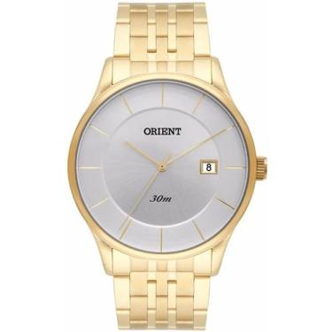 Imagem de Relógio Orient Masculino Slim Mgss1127 S1kx Dourado Prata