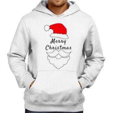 Imagem de Moletom Merry Christmas - Foca na Moda, Branco, P