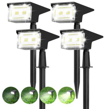 Imagem de Holofotes solares ZJOJO 40 LEDs IP65 à prova d`água 6500K