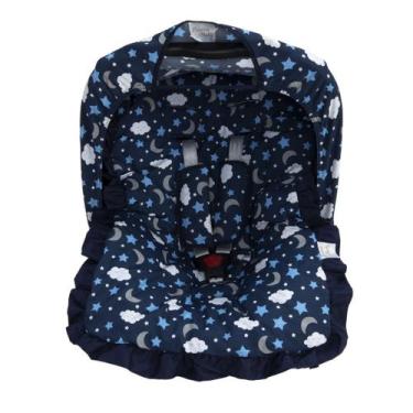 Imagem de Kit para Bebê Conforto 4 peças - Laura Baby, Soninho marinho