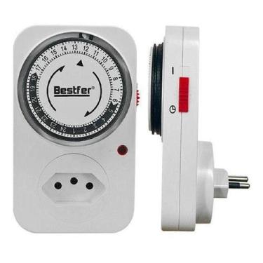 Imagem de Bestfer Temporizador Analogico 24h Timer Programavel Liga e Desliga Bi