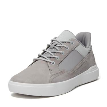 Imagem de Timberland Allston Tênis masculino com cadarço baixo, Nobuck cinza claro, 44