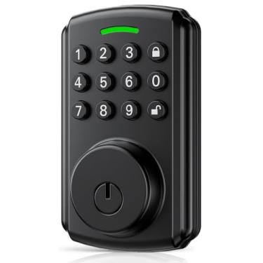 Imagem de Fechadura inteligente | Sem necessidade de aplicativo ou com aplicativo quando necessário | IP65 à prova d'água | Suporte Gateway e Alexa | Liga de alumínio | Fechadura de porta de entrada inteligente