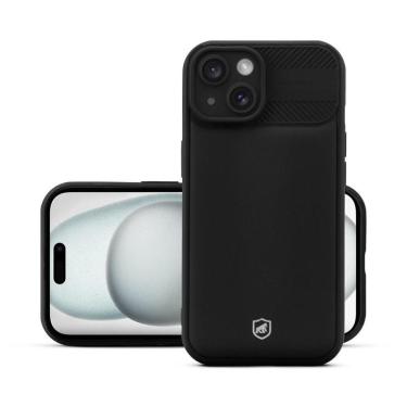 Imagem de Capa Para Iphone 15 - Symetric Preta - Gshield