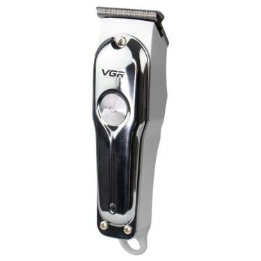 Imagem de Maquina De Cortar Cabelo Vgr V-071 - Recarregavel - Prata