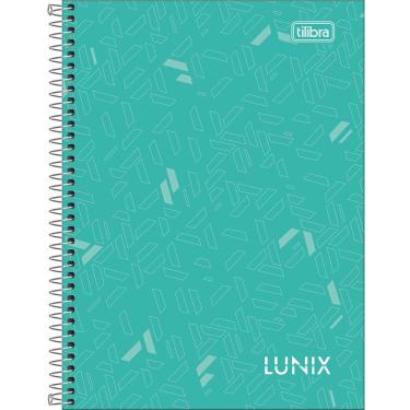 Imagem de Caderno Pequeno 1-4 Lunix Tilibra Capa Dura Espiral - 80 Folhas Verde