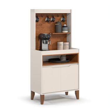 Imagem de Buffet Cantinho Do Café Flow Ej Aparador Para Sala De Jantar Balcão 2 Portas (OFF WHITE/FREIJÓ)