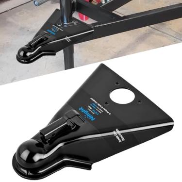 Imagem de Nilight O acoplador de reboque A-Frame de 6,4 kg serve para bola de engate de 6,5 cm para reboque de trailer, barco, campista, classe IV, revestido com pó preto