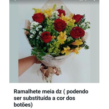 Imagem de Ramalhete de rosas com meia duzia - Floricultura Cláudia Melo 
