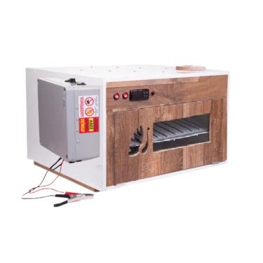 Imagem de Chocadeira Automática Alta Performance Premium 220 Ovos 4 Ventiladores Controlador De Temperatura Pid Trivolt Carregador