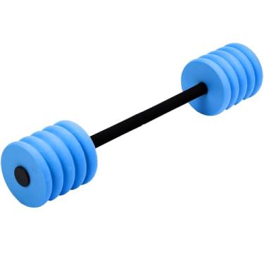Imagem de Soulchen Halteres longos para exercícios aquáticos, pesos aquáticos, halteres para piscina aquática com espuma vinílica acetinada de alta densidade para natação e exercícios aeróbicos aquáticos (azul