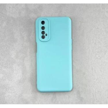 Imagem de Capa Capinha Case  Realme 7 Silicone Aveludada Protege Câmera Colorida
