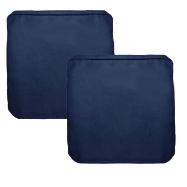 Imagem de Capa de almofada de pátio FLYMEI impermeável, 2 pacotes de 21 x 19 x 8 cm, azul
