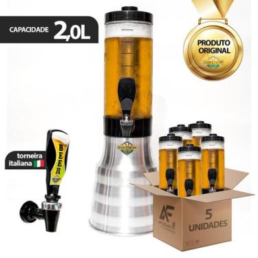 Imagem de Torre De Chop Alumínio Portatil 2l Base Giratória Várias Cores - TKS, 