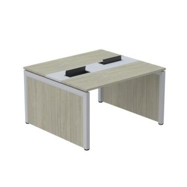 Imagem de Estação de Trabalho Mesa Plataforma Escritório Dupla para 2 Pessoas co