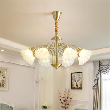 Imagem de Luxo Moderno Sala De Estar Cristal Lustre LED Moda Criatividade Restaurante Quarto Villa Hotel Duplex Lâmpada Pendente (D D80CM)