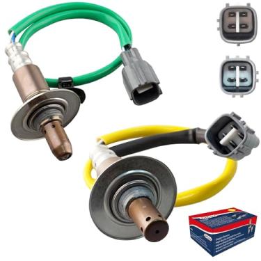 Imagem de DrCax 2 peças 234-9109 234-4513 sensor de oxigênio O2 upstream downstream conjunto proporção de combustível de ar aquecido compatível com Subaru Forester Impreza XV Crosstrek 2.0L 2.5L H4 Substituir