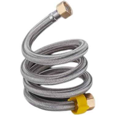 Imagem de Mangueira Trançada Com Conector De Latão Comprimento 50-80cm Para Torneiras De Banheiro Pia De Cozinha Mangueiras De Entrada De água, Length 50Cm