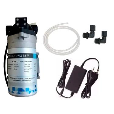 Imagem de Bomba Pressurizadora P/ Reverso Osmose 75gpd + Conectores - BR Fish Aq
