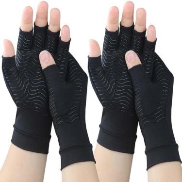 Imagem de Luvas de compressão TIZHJOZI Copper Arthritis para mulheres e homens