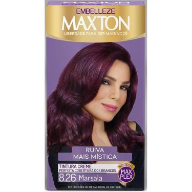 Imagem de Tintura Maxton Kit Pratico 8.26 Marsala