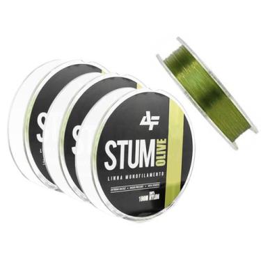 Imagem de Kit 3 Linhas Monofilamento Albatroz Stum 0,60mm 57,2lb/26,0kg (300 Met