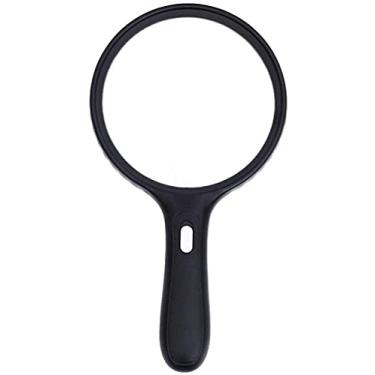 Imagem de Lupa portátil extra grande Jewler Magnifyiglasses com 3 luzes LED 1.8X 5X Lente de vidro HD óptica tamanho jumbo iluminado Readimagnifier para livros, jornais, cartões, moedas, joias