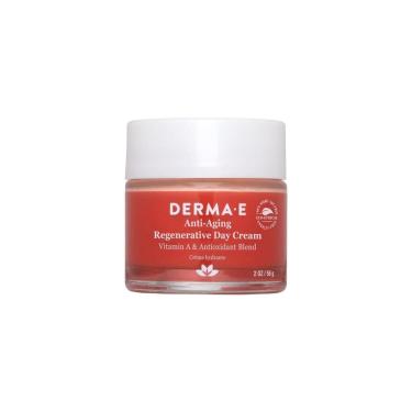 Imagem de Creme Facial Anti Rugas Reafirmante Leve com, Óleo de Jojoba e Vitamina 56g, DERMA E 2125, Vermelho